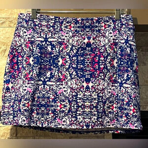 Tranquility Large Pink, Blue and White skort
